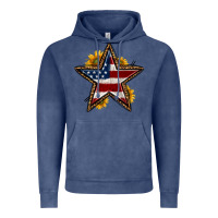 Vintage Denim western 4th of july star Vintage Hoodie - HRA Design Shop