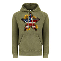 Vintage Olive western 4th of july star Vintage Hoodie - HRA Design Shop