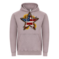 Vintage Zinc western 4th of july star Vintage Hoodie - HRA Design Shop