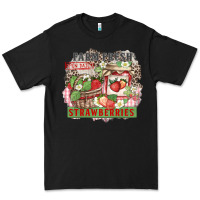 Black farm fresh strawberries Premium Tee - Zillion Design Studio