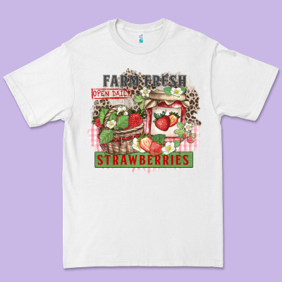 Farm Fresh Strawberries Premium Tee Designed By Zillion Design Studio