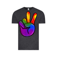Vintage Black pride peace hand Vintage Tee - JahusDesignShop