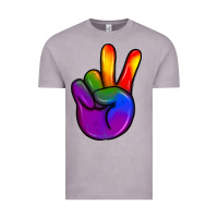 Vintage Zinc pride peace hand Vintage Tee - JahusDesignShop
