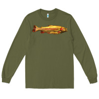 Army Green golden trout west virginia Long Sleeve Tee - LillyAllenDesigns