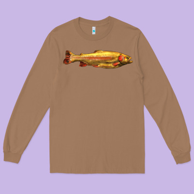 Golden Trout West Virginia Long Sleeve Tee Designed By Lillyallendesigns