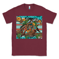Burgundy bucking bronco cowboy rodeo cactus and sunflowers Classic Tee - Artiststas