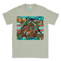 Matcha bucking bronco cowboy rodeo cactus and sunflowers Classic Tee - Artiststas