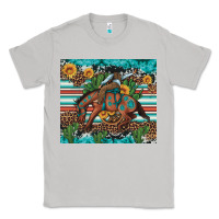 Moon Dust bucking bronco cowboy rodeo cactus and sunflowers Classic Tee - Artiststas