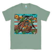 Sage bucking bronco cowboy rodeo cactus and sunflowers Classic Tee - Artiststas