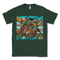 Sports Green bucking bronco cowboy rodeo cactus and sunflowers Classic Tee - Artiststas
