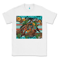 White bucking bronco cowboy rodeo cactus and sunflowers Classic Tee - Artiststas