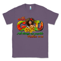 Lavender with god all things are possible juneteenth Classic Tee - AdoDesignShop