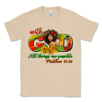 Mushroom with god all things are possible juneteenth Classic Tee - AdoDesignShop