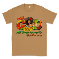 Toasted Coconut with god all things are possible juneteenth Classic Tee - AdoDesignShop