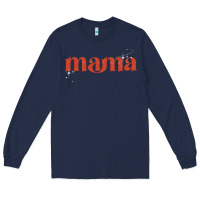 Navy mama stronger than the storm Long Sleeve Tee - JahusDesignShop