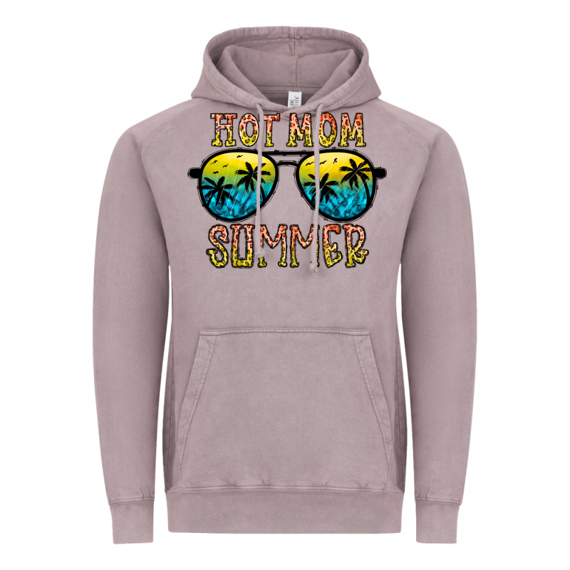 Hot Mom Summer Vintage Hoodie by CowhideDigitalArt | Teevron