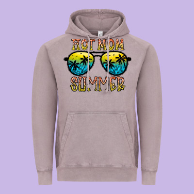 Hot Mom Summer Vintage Hoodie Designed By Cowhidedigitalart