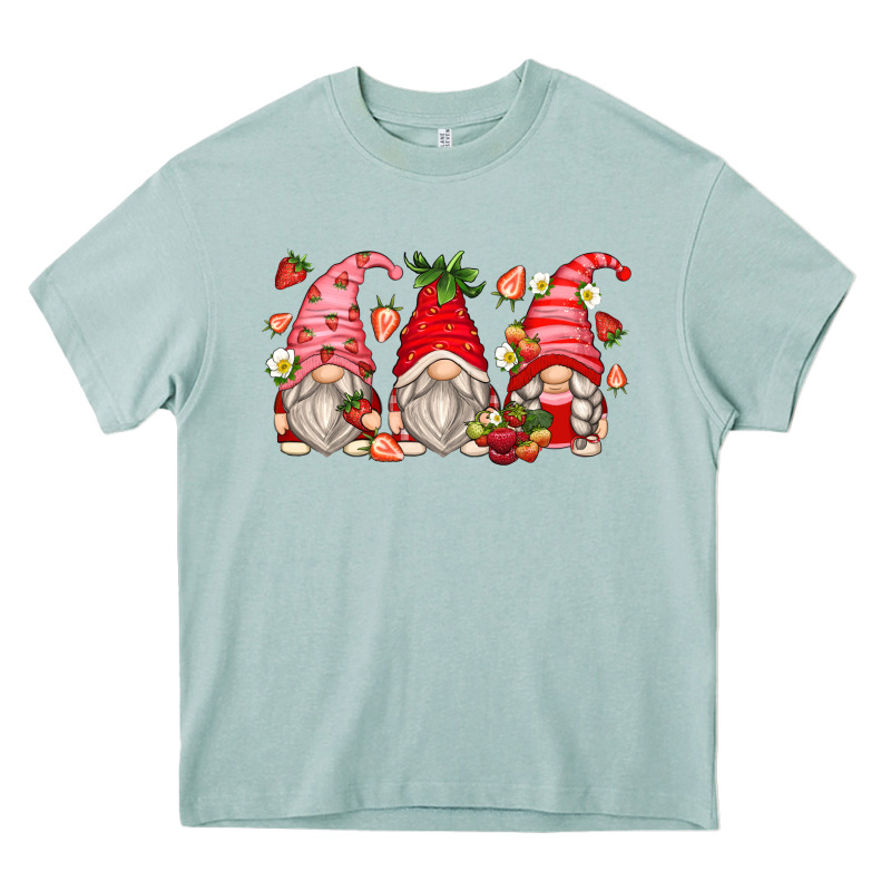 Strawberry Gnomes Heavy Core Tee by Zillion Design Studio | Teevron