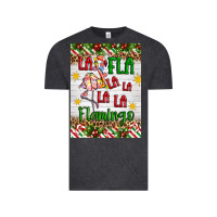 Vintage Black christmas fla la la la la la flamingo air freshener Vintage Tee - Artiststas