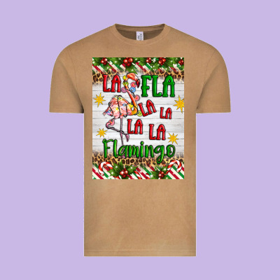 Christmas Fla La La La La La Flamingo Air Freshener Vintage Tee Designed By Artiststas