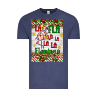 Vintage Denim christmas fla la la la la la flamingo air freshener Vintage Tee - Artiststas