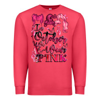 Cardinal in october we wear pink Premium Sweatshirt - LillyAllenDesigns