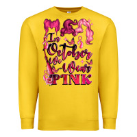 Lemon in october we wear pink Premium Sweatshirt - LillyAllenDesigns