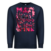 Navy in october we wear pink Premium Sweatshirt - LillyAllenDesigns