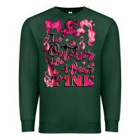 Sports Green in october we wear pink Premium Sweatshirt - LillyAllenDesigns