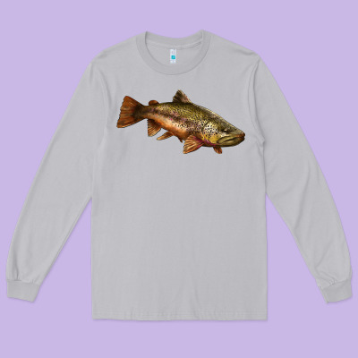 Brown Trout Long Sleeve Tee Designed By Lillyallendesigns