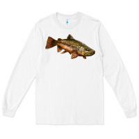 White brown trout Long Sleeve Tee - LillyAllenDesigns