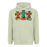 Matcha fall tree cross Heavyweight Hoodie - BundleAndBundleShop