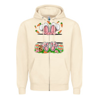 Sandshell easter costom name rabbit Zipper Hoodie - MaliasSmallBusiness