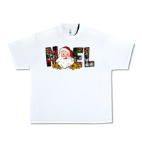 White santa noel Urban Heavy Tee - JahusDesignShop