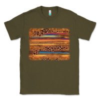 Army Green leopard serape background Classic Tee - AdoDesignShop