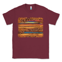 Burgundy leopard serape background Classic Tee - AdoDesignShop