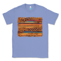 Colony Blue leopard serape background Classic Tee - AdoDesignShop