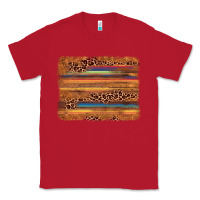 Red leopard serape background Classic Tee - AdoDesignShop