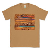 Toasted Coconut leopard serape background Classic Tee - AdoDesignShop