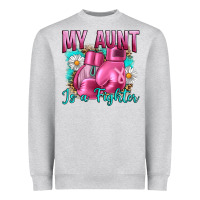 Breast Cancer My Aunt İs A Fighter Heavyweight Sweatshirt | Teevron