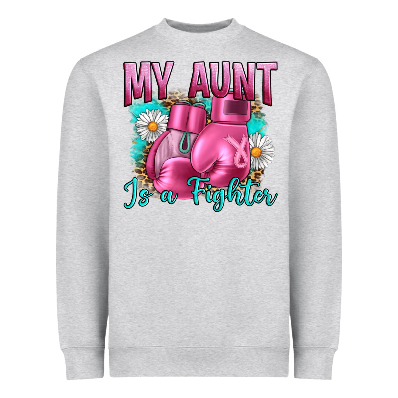 Breast Cancer My Aunt İs A Fighter Heavyweight Sweatshirt by Artiststas | Teevron