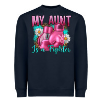 Navy Breast Cancer My Aunt İs A Fighter Heavyweight Sweatshirt - Artiststas