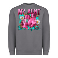 Storm Breast Cancer My Aunt İs A Fighter Heavyweight Sweatshirt - Artiststas