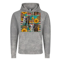 Cloud Rock two cute heifers seamless pattern Vintage Hoodie - HRA Design Shop