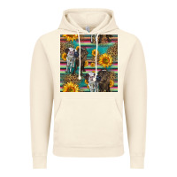 Vintage Artic two cute heifers seamless pattern Vintage Hoodie - HRA Design Shop