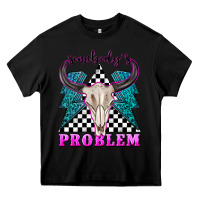 Black somebodys problem Heavy Core Tee - texasbilliewilder