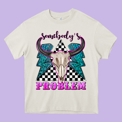 Somebodys Problem Heavy Core Tee Designed By Texasbilliewilder