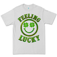 Dove Grey feeling lucky with leopard Premium Tee - RanaPortraitStore