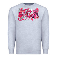 Heather Grey pca breast cancer patient care assistant Premium Sweatshirt - LillyAllenDesigns