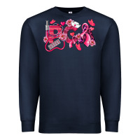 Navy pca breast cancer patient care assistant Premium Sweatshirt - LillyAllenDesigns